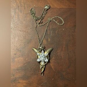 Evenstar Gold and Silver Pendant Necklace